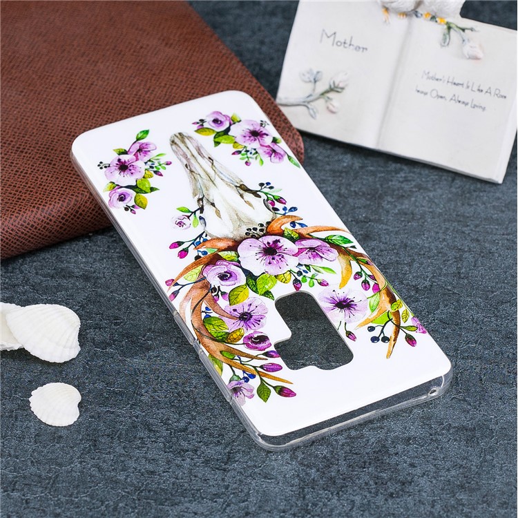 Modelado Noctilucente IMD Flexível Ultra-fino Tampa De Gel TPU Para Samsung Galaxy S9 + G965 - Alces Florescidos-6