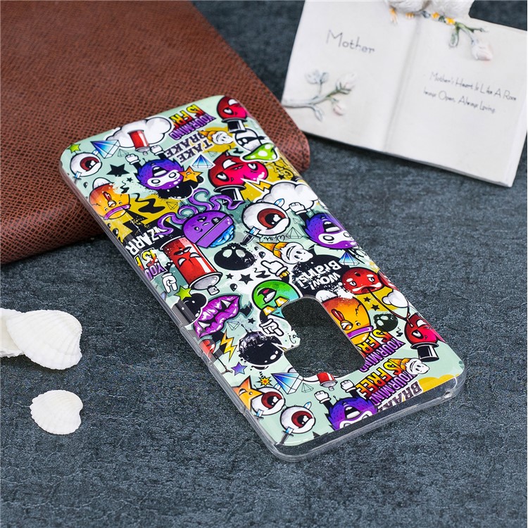 Patterned Noctilucent IMD Soft TPU Gel Mobile Cover Shell for Samsung Galaxy S9+ G965 - Sundry Patterns-6