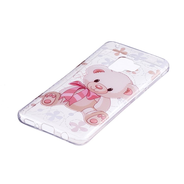 Patterned IMD Soft TPU Back Case for Samsung Galaxy S9 - Cute Bear-2