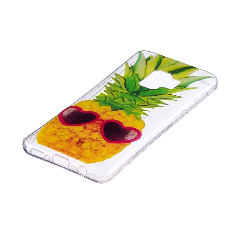Patterned IMD Soft TPU Back Phone Case for Samsung Galaxy S9 - Pineapple-2