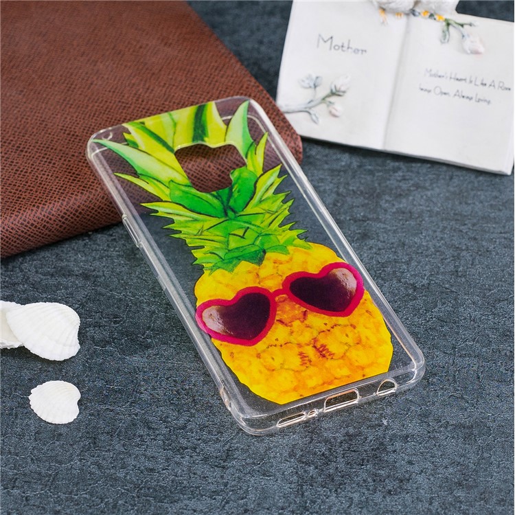 Patterned IMD Soft TPU Back Phone Case for Samsung Galaxy S9 - Pineapple-4