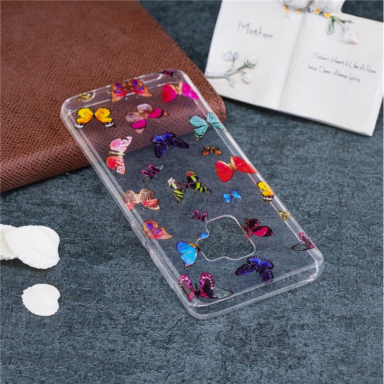 Patterned Soft TPU IMD Back Cover Protector for Samsung Galaxy S9 - Colorful Butterfly-5