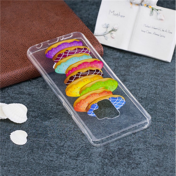 Patterned IMD Flexible TPU Mobile Phone Case for Samsung Galaxy S9 - Stack Up Doughnuts-5