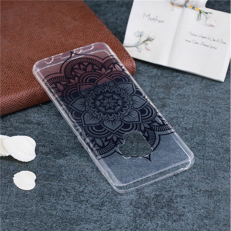 Patterned IMD Soft TPU Back Case for Samsung Galaxy S9 - Mandala Flower-5