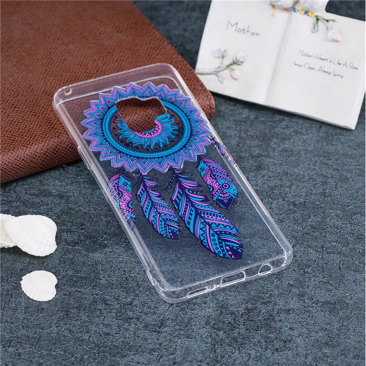 Patterned IMD Soft TPU Mobile Phone Cover for Samsung Galaxy S9 - Tribal Dream Catcher-4