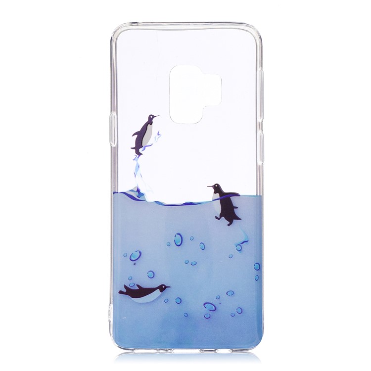 Pattern Printing IMD TPU Cover for Samsung Galaxy S9+ G965 - Lovely Penguin-1