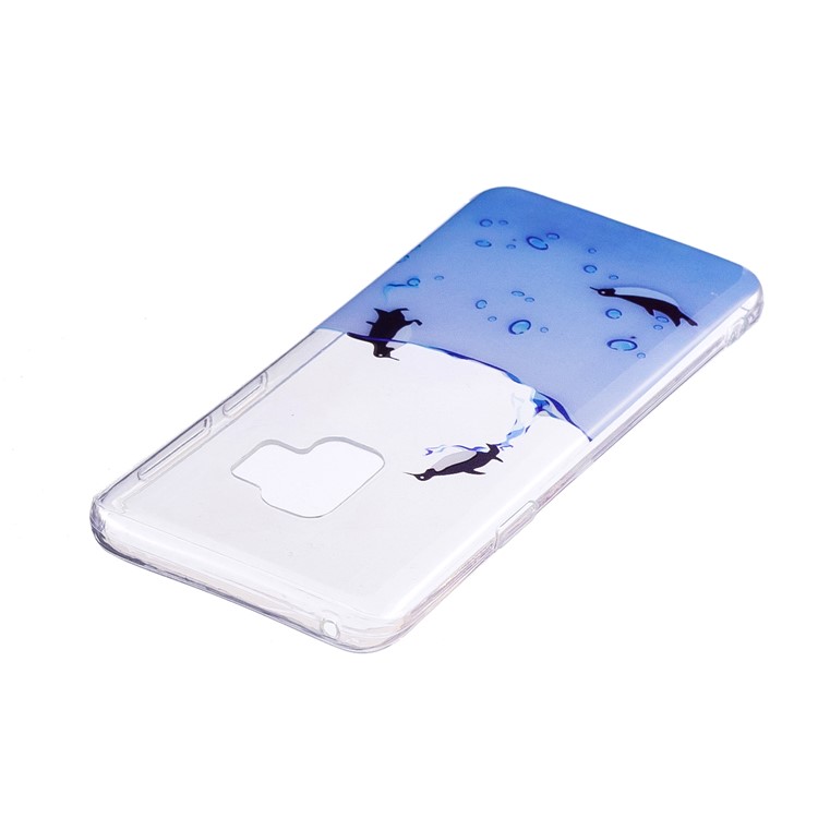 Pattern Printing IMD TPU Cover for Samsung Galaxy S9+ G965 - Lovely Penguin-3