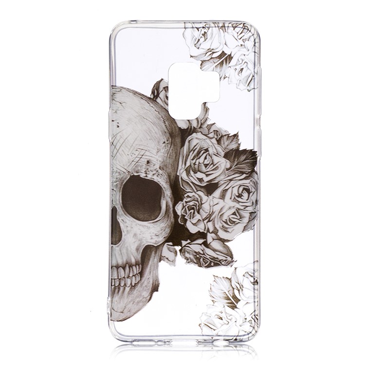 Pattern Printing IMD TPU Cell Phone Case for Samsung Galaxy S9+ G965 - Cool Skull-1