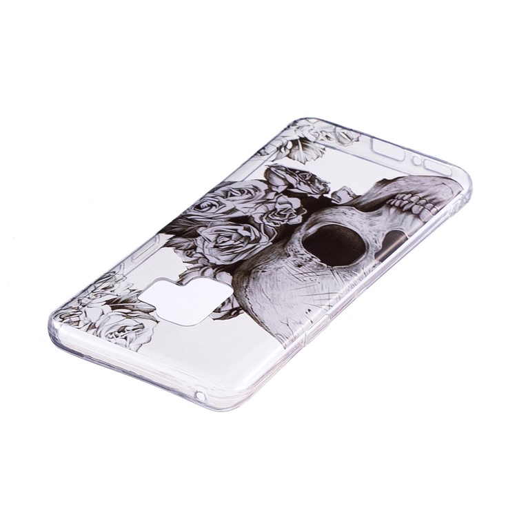Pattern Printing IMD TPU Cell Phone Case for Samsung Galaxy S9+ G965 - Cool Skull-3
