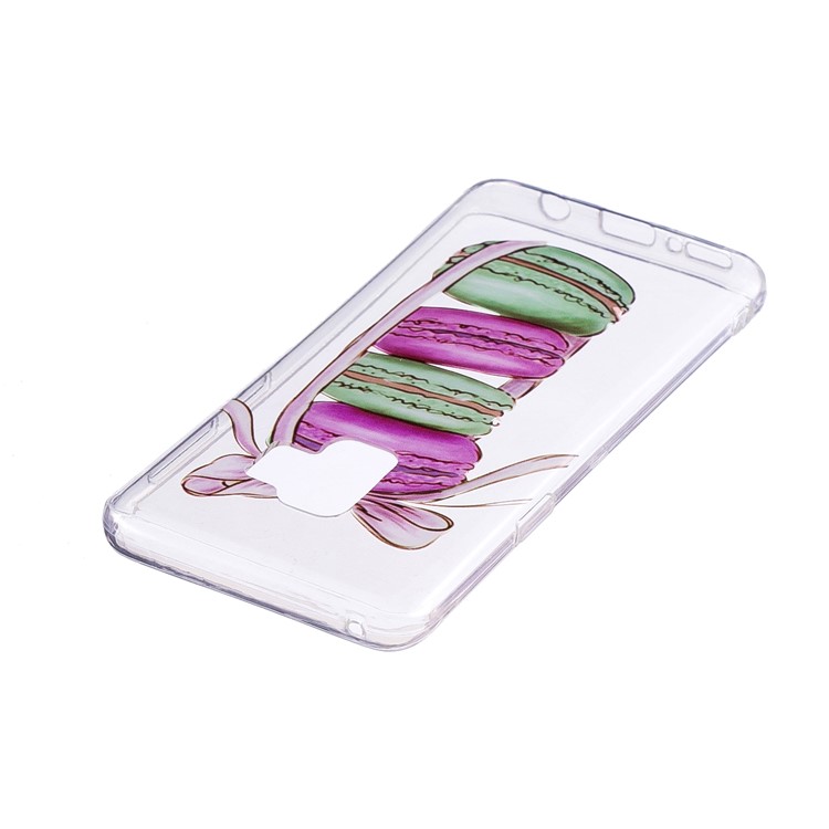 Pattern Printing IMD TPU Shell Cover Case for Samsung Galaxy S9+ G965 - Macaroon Pattern-3
