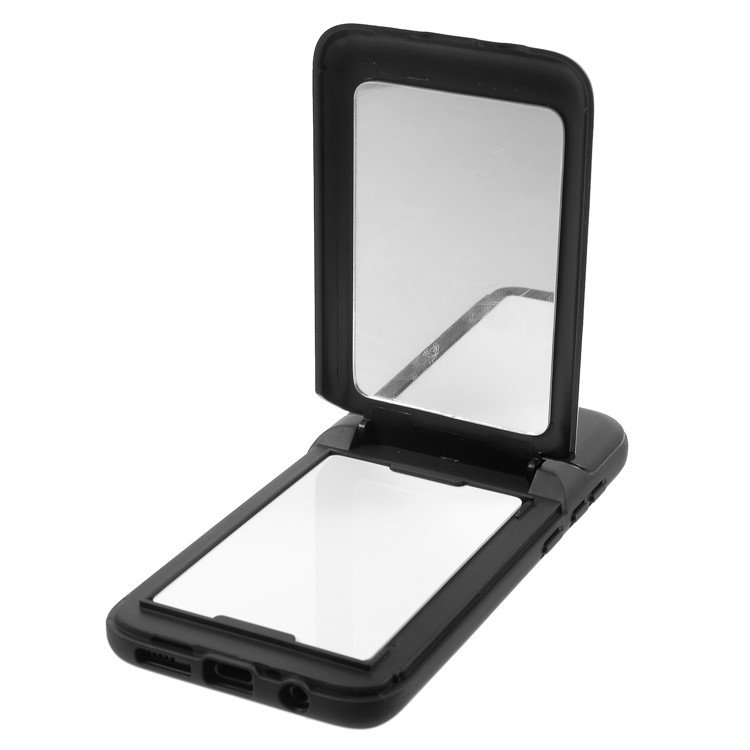 Card Slots Hard PC Back Case with Mirror and Kickstand for Samsung Galaxy S8 G950 - Black-7