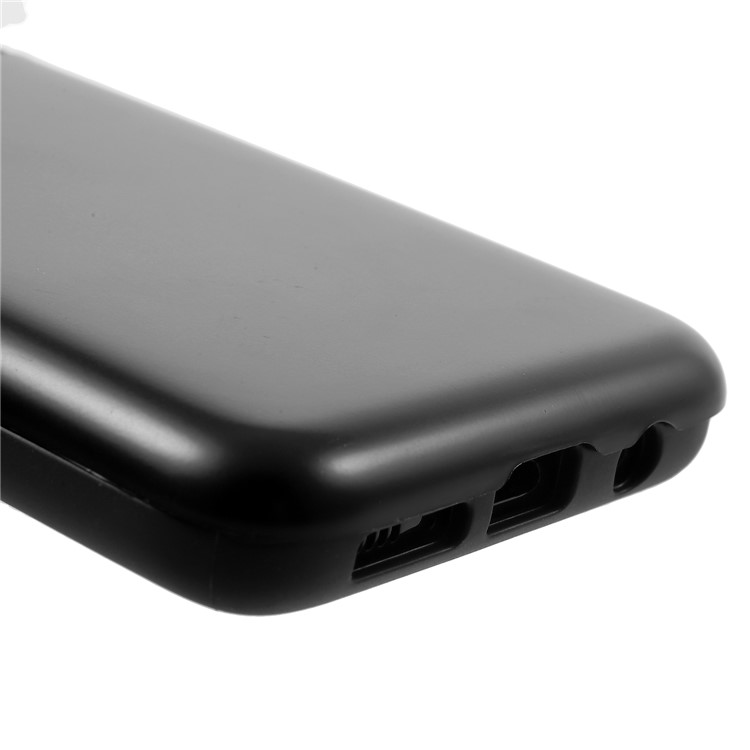 Card Slots Hard PC Back Case with Mirror and Kickstand for Samsung Galaxy S8 G950 - Black-9