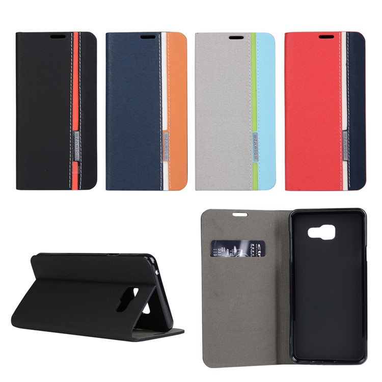 Assorted Color Leather Flip Stand Case for Samsung Galaxy A3 SM-A310F - Grey-5