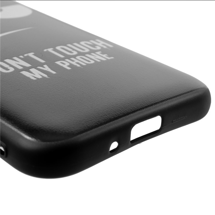 Pattern Printing TPU Back Cover with Lanyard for Samsung Galaxy J2 Pro 2018 - Do Not Touch My Phone-5