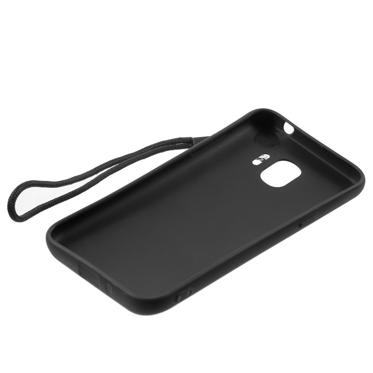 Pattern Printing TPU Back Cover with Lanyard for Samsung Galaxy J2 Pro 2018 - Do Not Touch My Phone-6