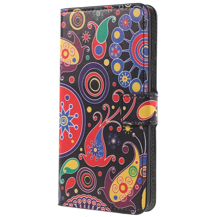 

Patterned Leather Magnetic Wallet Stand Flip Case for Samsung Galaxy S9+ - Abstract Pattern