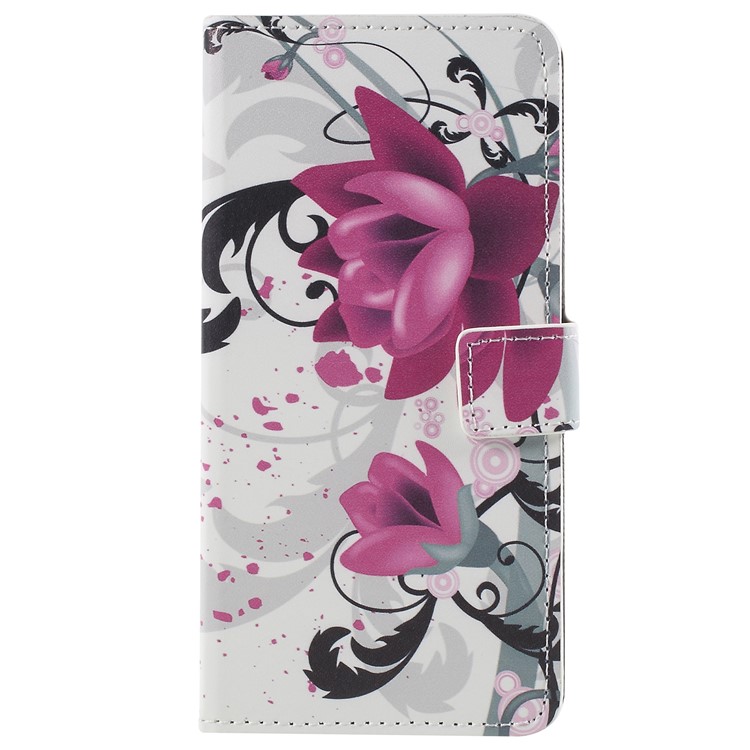 Patterned PU Leather Wallet Stand Protective Shell for Samsung Galaxy S9 Plus - Purple Butterfly-3