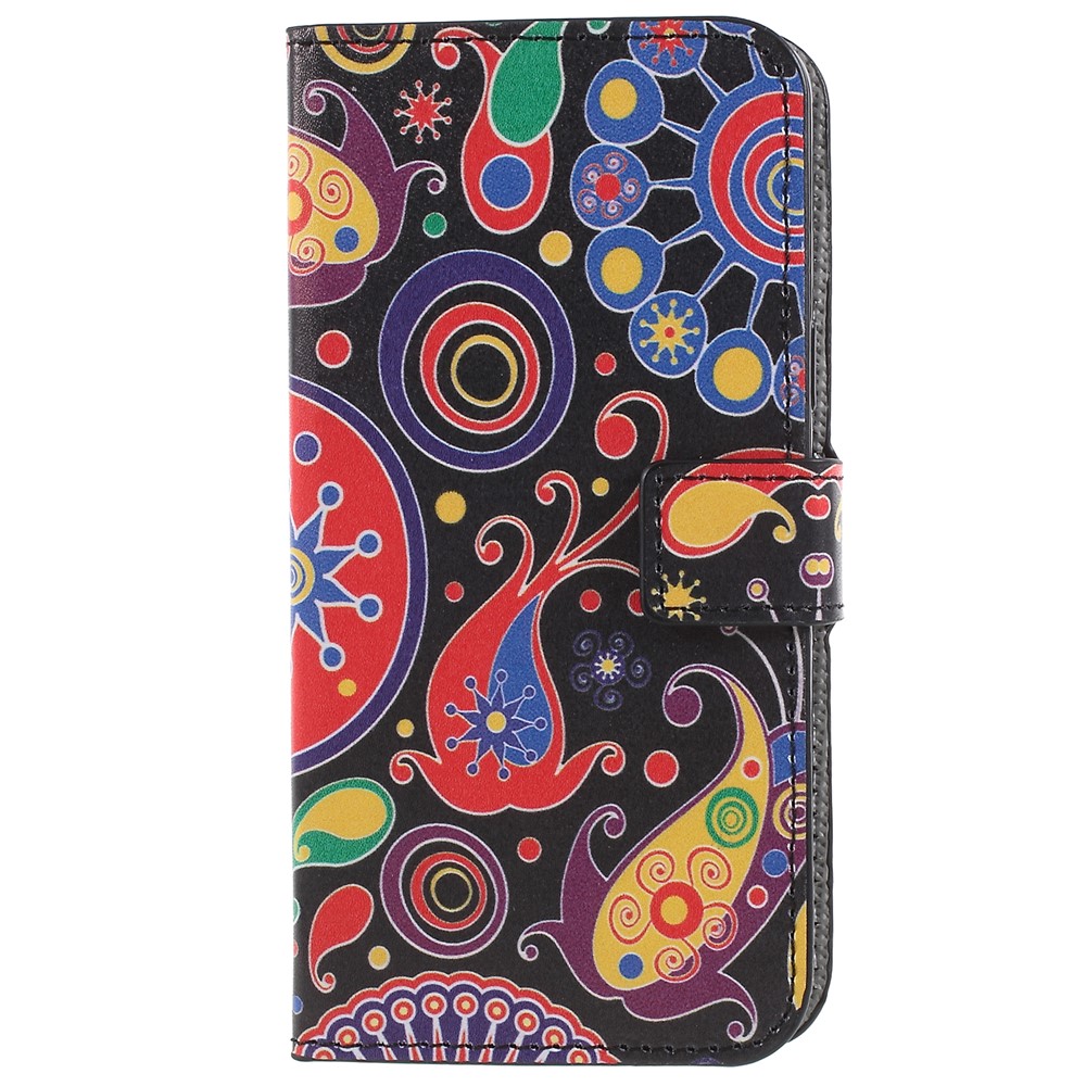 Pattern Printing PU Leather Magnetic Wallet Stand Protective Phone Case for Samsung Galaxy S9 - Abstract Pattern-3