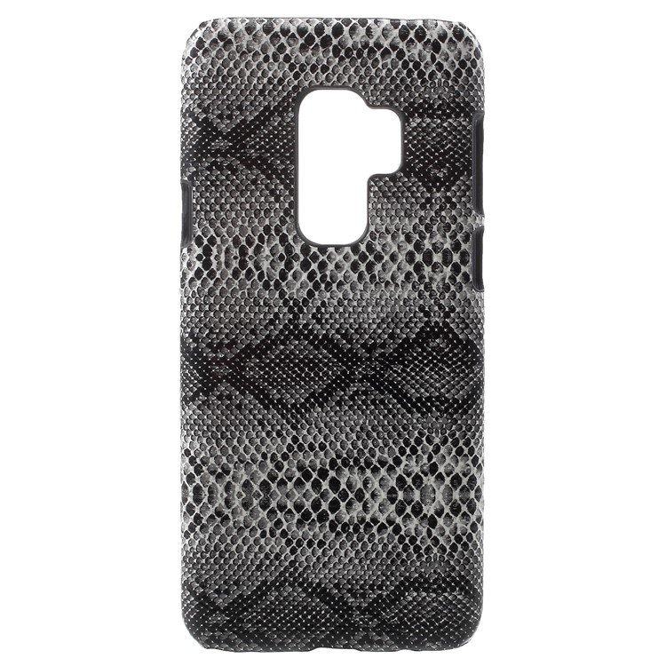 For Samsung Galaxy S9+ G965 Leather Coated Plastic Phone Accessory Case - Snake Texture-1