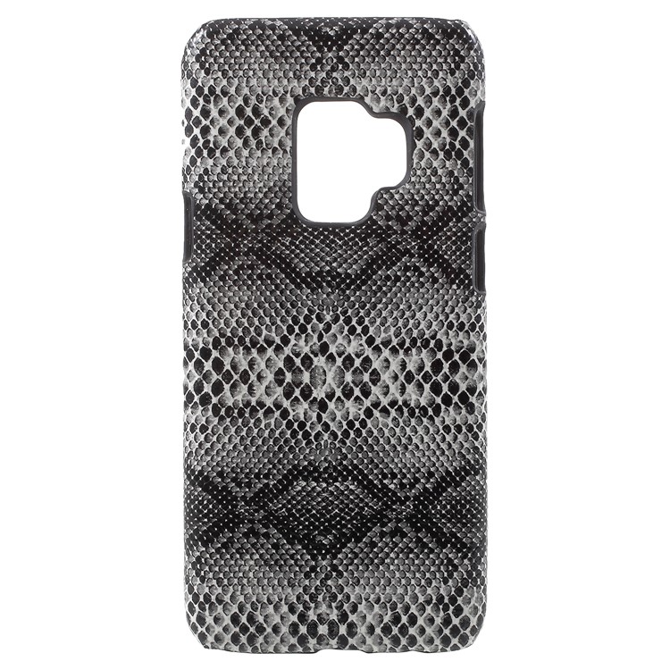 For Samsung Galaxy S9 PU Leather Coated Hard Plastic Back Casing - Snake Texture-1