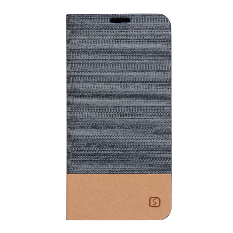 Linen Texture Stand Leather Case for Samsung Galaxy A5 SM-A510F (2016) - Dark Grey-1