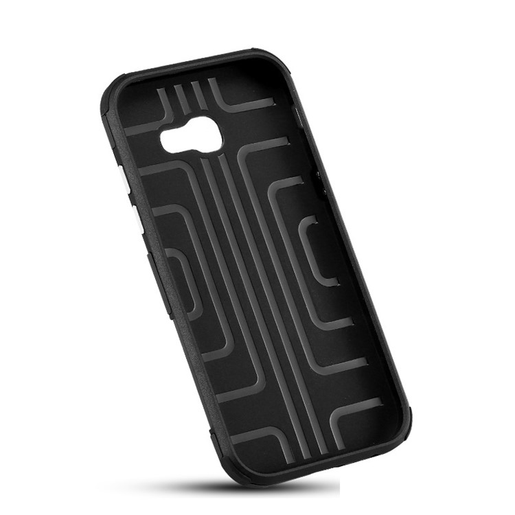 Geometric Pattern Magnetic Car Mount Ring Holder TPU PC Hybrid Case for Samsung Galaxy A3 (2017) - Dark Blue-8