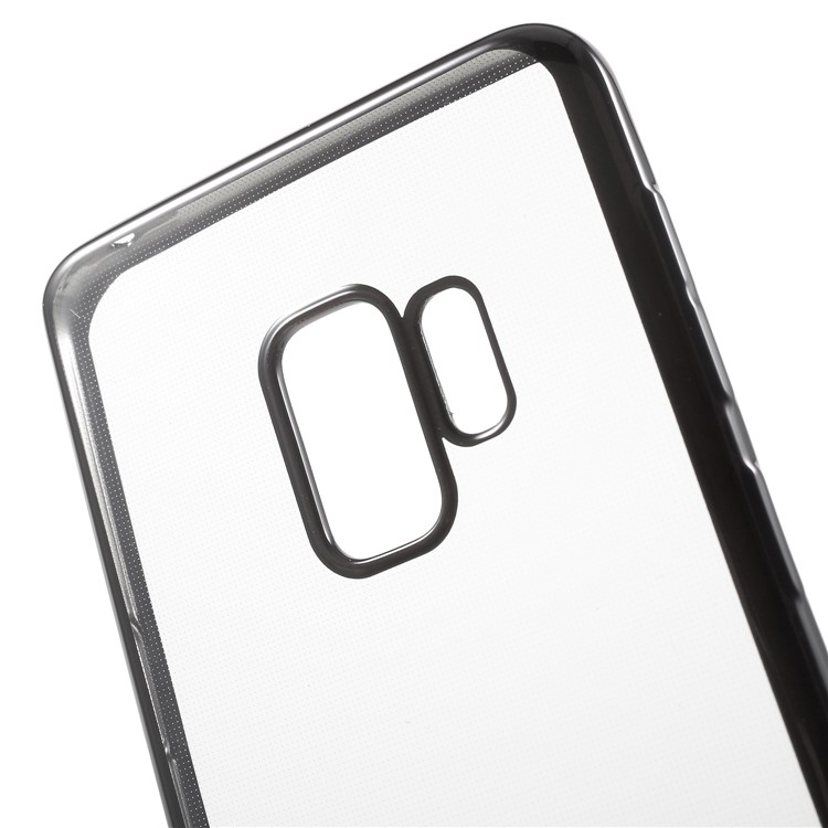 G-CASE Shiny Series Plating TPU Phone Cover for Samsung Galaxy S9 - Black-3