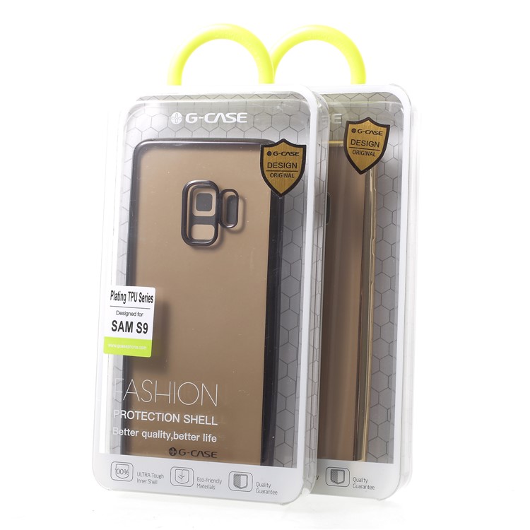 G-CASE Shiny Series Plating TPU Phone Cover for Samsung Galaxy S9 - Black-6