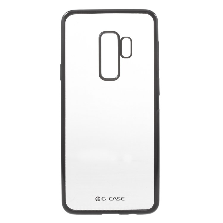 G-CASE Shiny Series Plating TPU Back Shell for Samsung Galaxy S9 Plus - Black-1