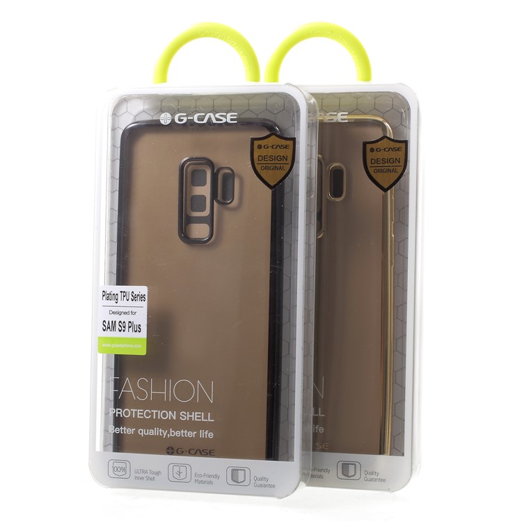 G-CASE Shiny Series Plating TPU Back Shell for Samsung Galaxy S9 Plus - Black-5