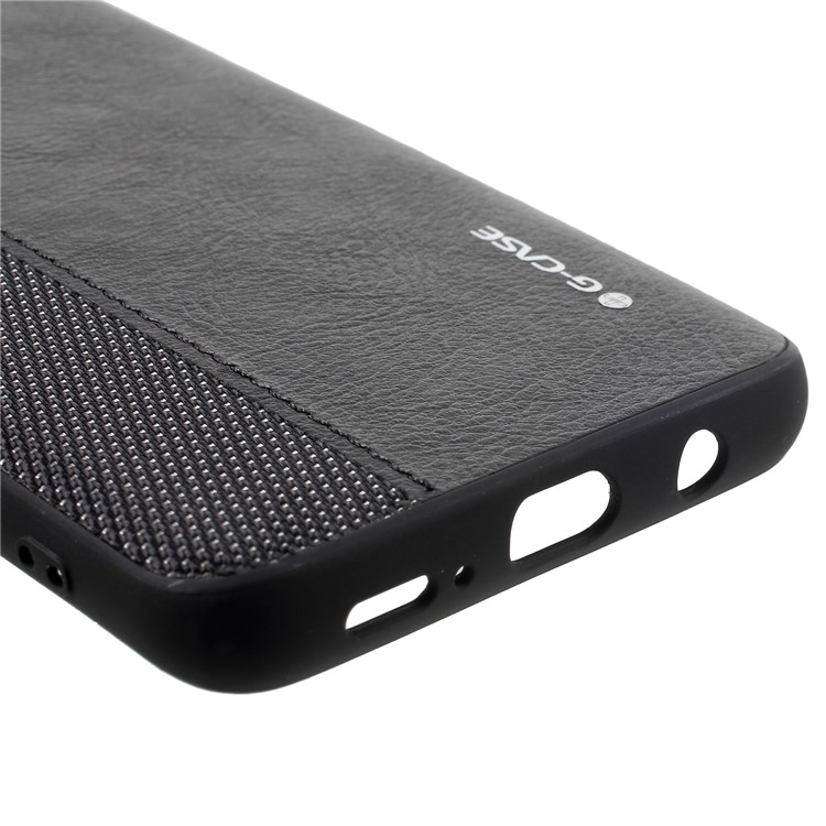 G-CASE Cloth Leather Splicing Coated PC Back Case with TPU Edges for Samsung Galaxy S9 Plus G965 - Black-5