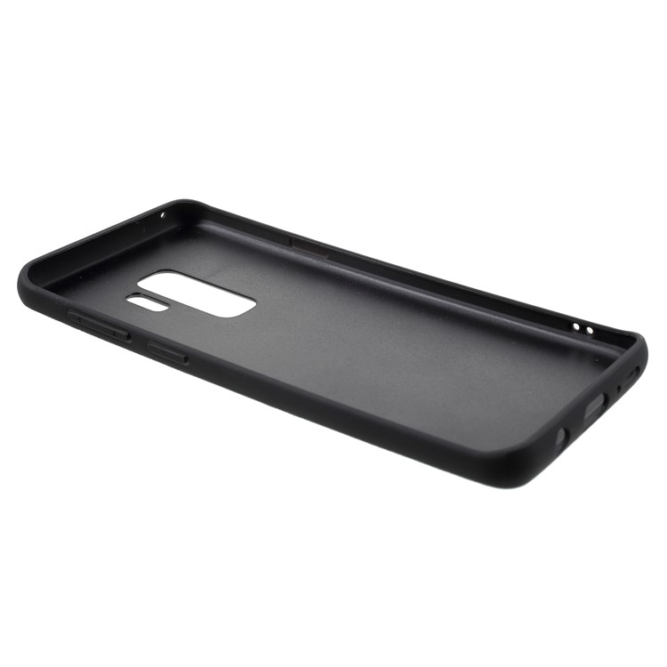 G-CASE Cloth Leather Splicing Coated PC Back Case with TPU Edges for Samsung Galaxy S9 Plus G965 - Black-6