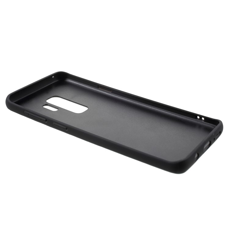 G-CASE Cloth Leather Splicing Coated PC Hard Case with TPU Edges for Samsung Galaxy S9 Plus G965 - Dark Blue-3