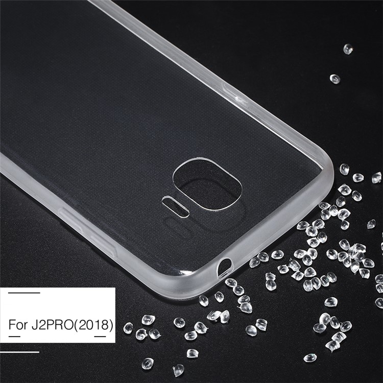 X-LEVEL Soft TPU Protective Mobile Phone Case for Samsung Galaxy J2 Pro 2018 - Transparent-2