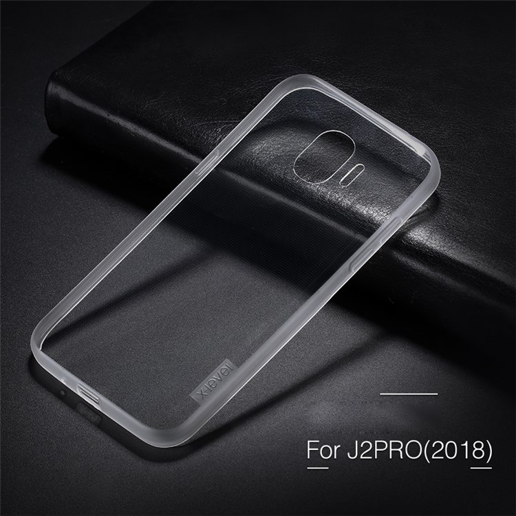 X-LEVEL Soft TPU Protective Mobile Phone Case for Samsung Galaxy J2 Pro 2018 - Transparent-5