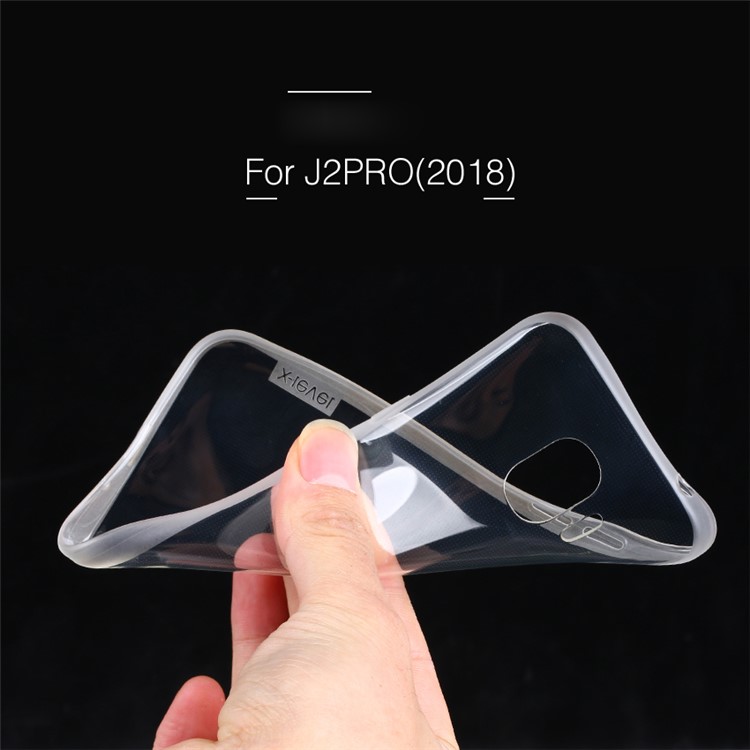 X-LEVEL Soft TPU Protective Mobile Phone Case for Samsung Galaxy J2 Pro 2018 - Transparent-6