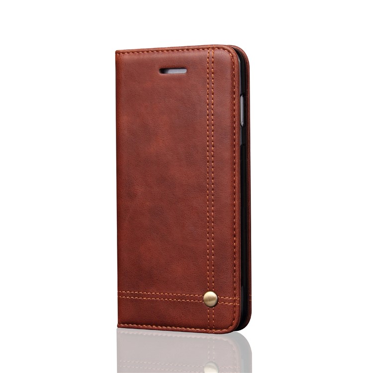 Crazy Horse Retro Leather Phone Cover with Card Slot for Samsung Galaxy S9 Plus G965 - Brown-1