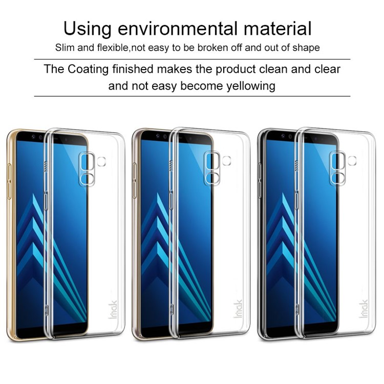 IMAK Crystal Case II Pro for Samsung Galaxy A8 (2018) Scratch-resistant Clear PC Case-4