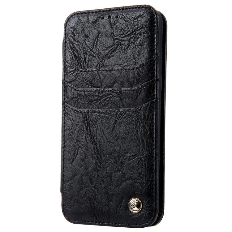 CMAI2 Retro Textured Leather Multi-slot Protective Case for Samsung Galaxy S8 Plus G955 - Black-3