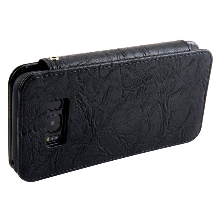 CMAI2 Retro Textured Leather Multi-slot Protective Case for Samsung Galaxy S8 Plus G955 - Black-8