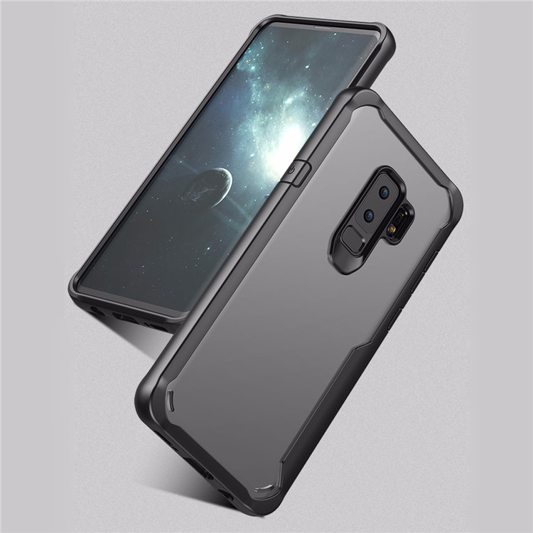 Drop-proof Hybrid PC and TPU Mobile Case for Samsung Galaxy S9+ - Black-2