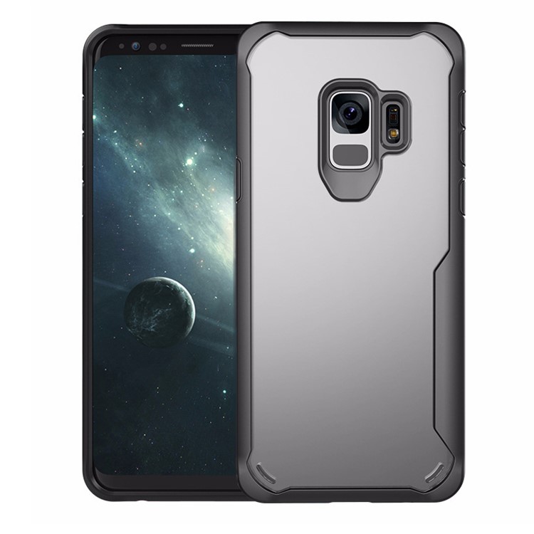 Shockproof PC + TPU Combo Mobile Phone Case for Samsung Galaxy S9 - Black-1