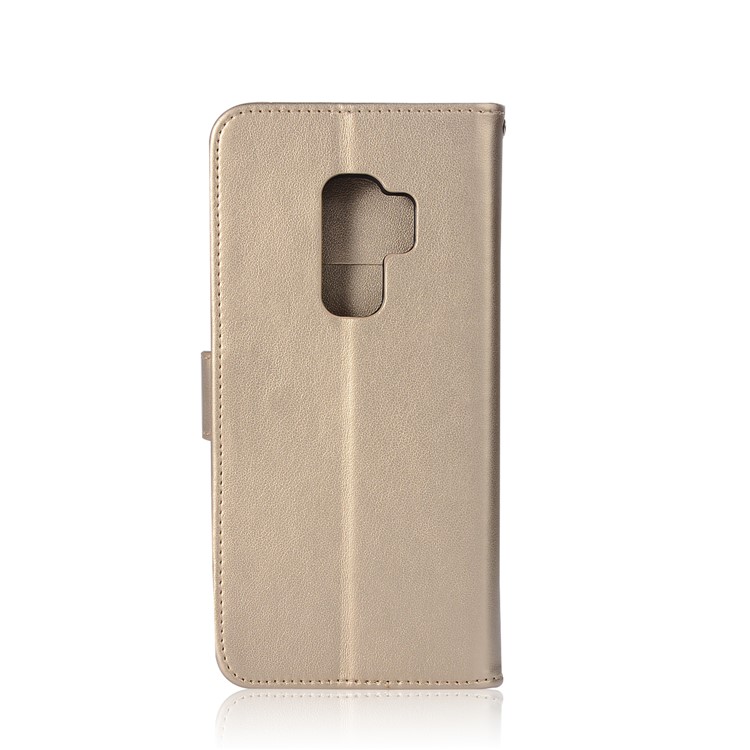 Imprint Dream Catcher Owl Magnetic Wallet PU Leather Stand Casing for Samsung Galaxy S9+ G965 - Gold-3