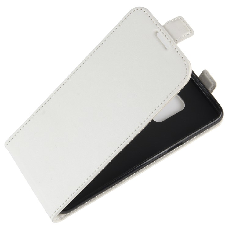 Crazy Horse Texture Vertical Flip Card Holder Leather Cover for Samsung Galaxy S9 G960 - White-4