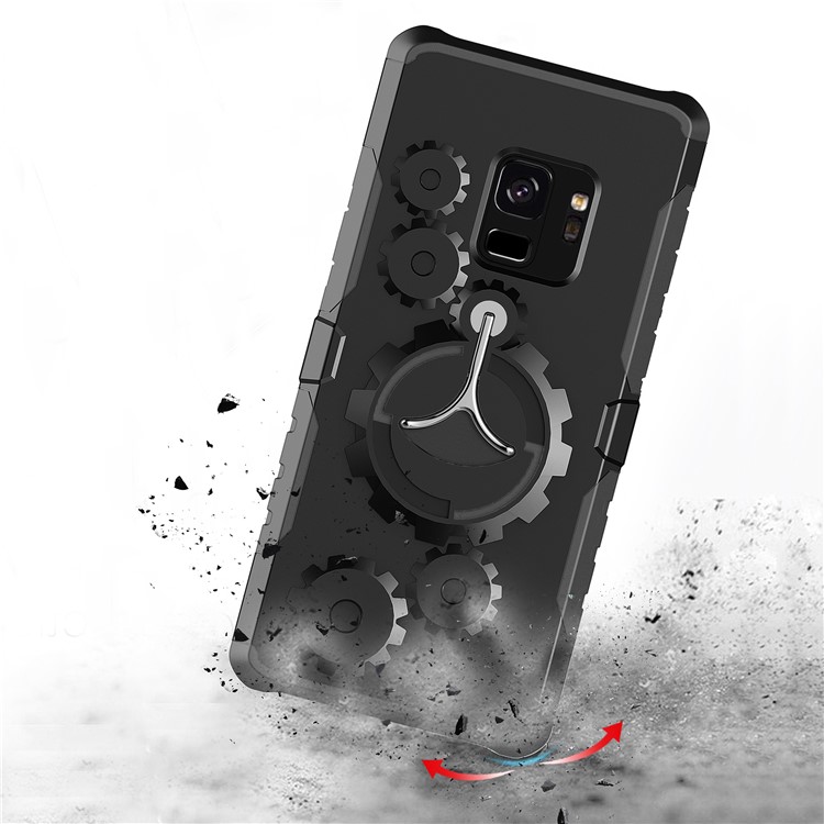 Cool Gear PC+TPU Hybrid Kickstand Case with Armband for Samsung Galaxy S9 - Black-12