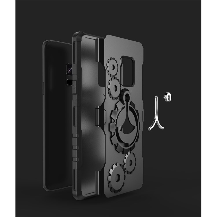 Cool Gear PC+TPU Hybrid Kickstand Case with Armband for Samsung Galaxy S9 - Black-13