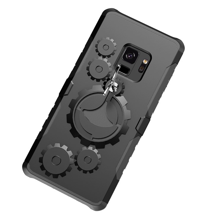 Cool Gear PC+TPU Hybrid Kickstand Case with Armband for Samsung Galaxy S9 - Black-7
