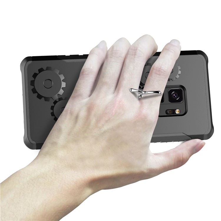 Cool Gear PC+TPU Hybrid Kickstand Case with Armband for Samsung Galaxy S9 - Black-8