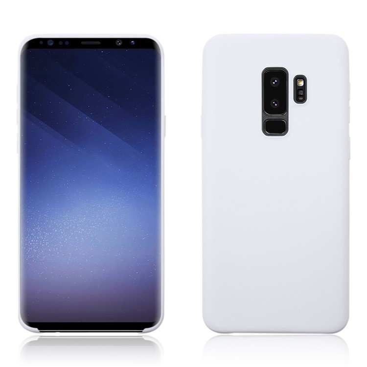 

For Samsung Galaxy S9+ G965 Matte Soft TPU Phone Cover - White