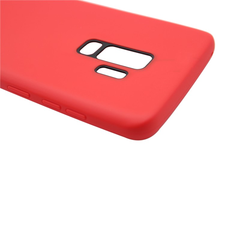Matte Soft TPU Back Cover for Samsung Galaxy S9 Plus G965 - Red-10